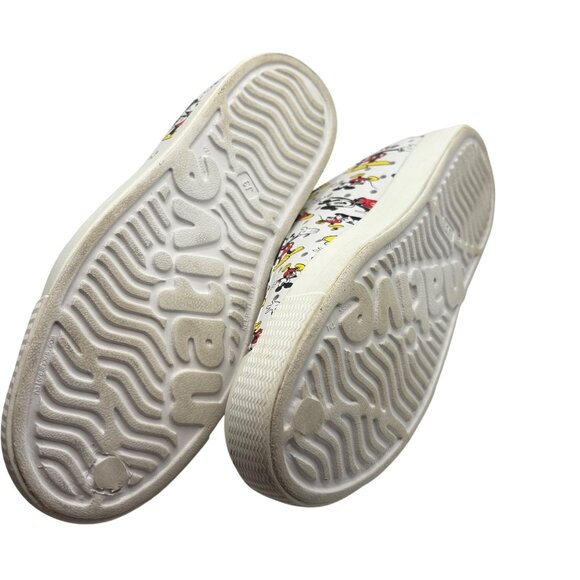 Native Shoes Jefferson Mickey Mouse Print Slip-On Sneakers Kids J3 - Picture 6 of 7